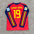 Lamine Yamal Spain World Cup 2026 Home Long Sleeve Football Jersey Kit Soccer Trikot Maillot Maglia