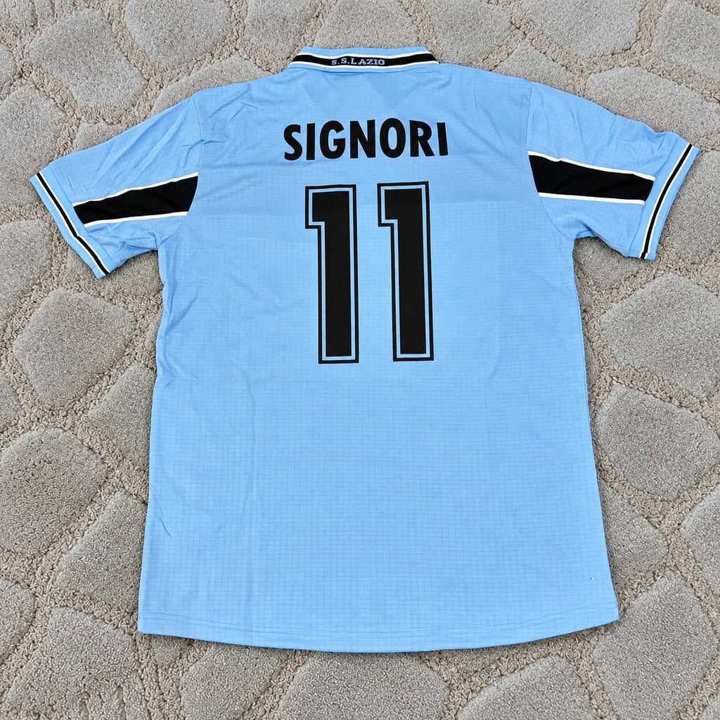 Giuseppe Signori Lazio 1998-2000  Retro Football Jersey Kit Trikot Maillot Soccer