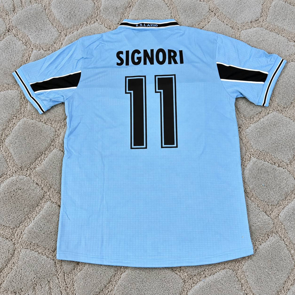 Giuseppe Signori Lazio 1998-2000  Retro Football Jersey Kit Trikot Maillot Soccer