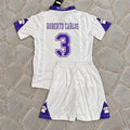 Roberto Carlos #3 Real Madrid Retro Vintage Kids Football Kit Jersey Soccer Shirt Trikot Maillot Maglia