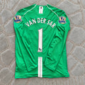 Edwin van der Sar Manchester United Goalkeeper Green Retro Long Sleeve Jersey Kit Trikot Maillot Maglia