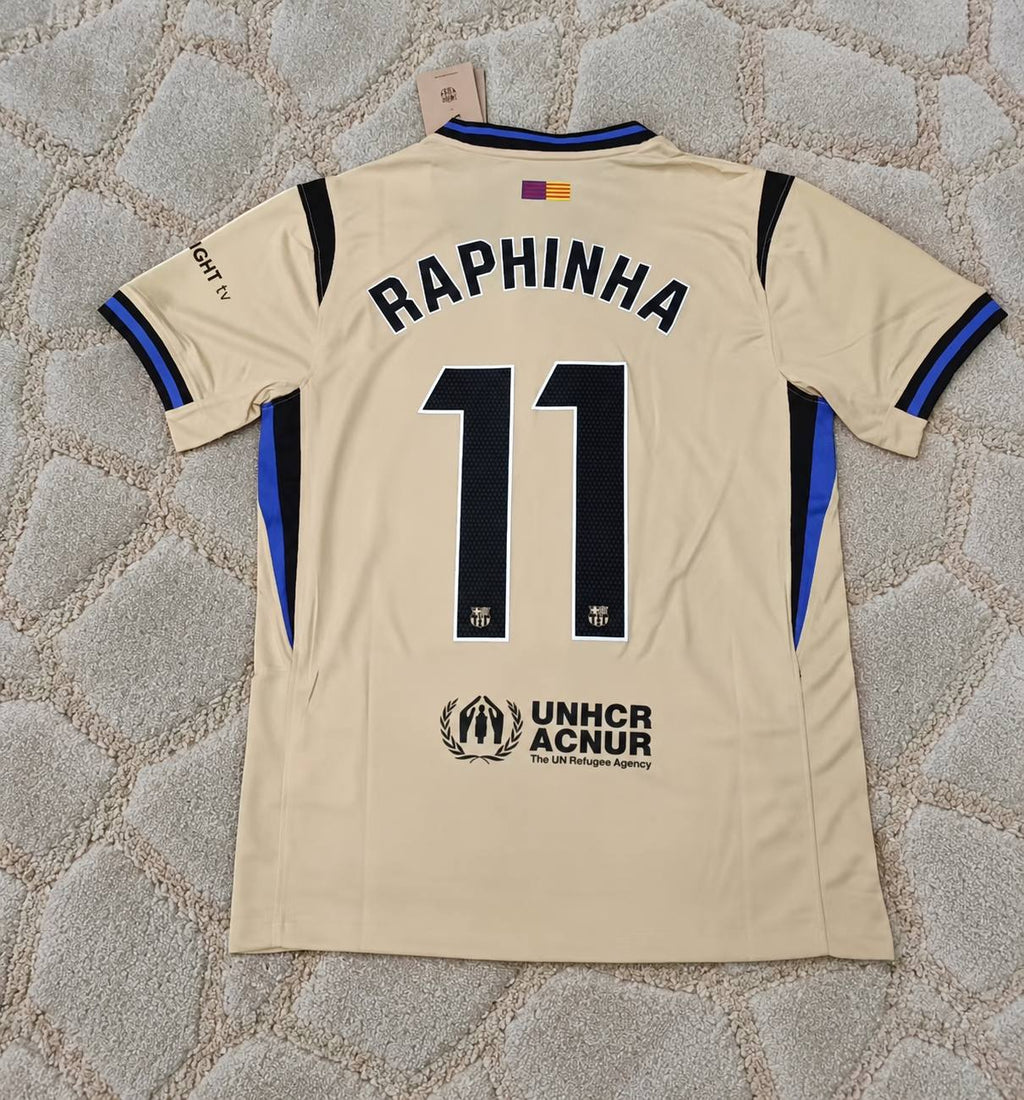 Raphinha #11 Barcelona Away New Season 2026 Football Jersey Kit Trikot Maillot Soccer Shirt