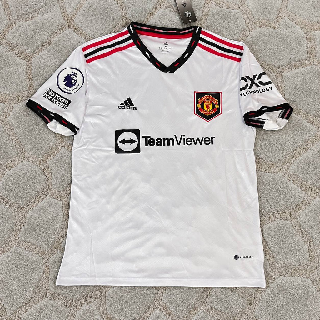 Cristiano Ronaldo #7 Manchester United White 2022 2023 Premier League Football Jersey Kit Soccer Shirt Trikot Maillot Maglia