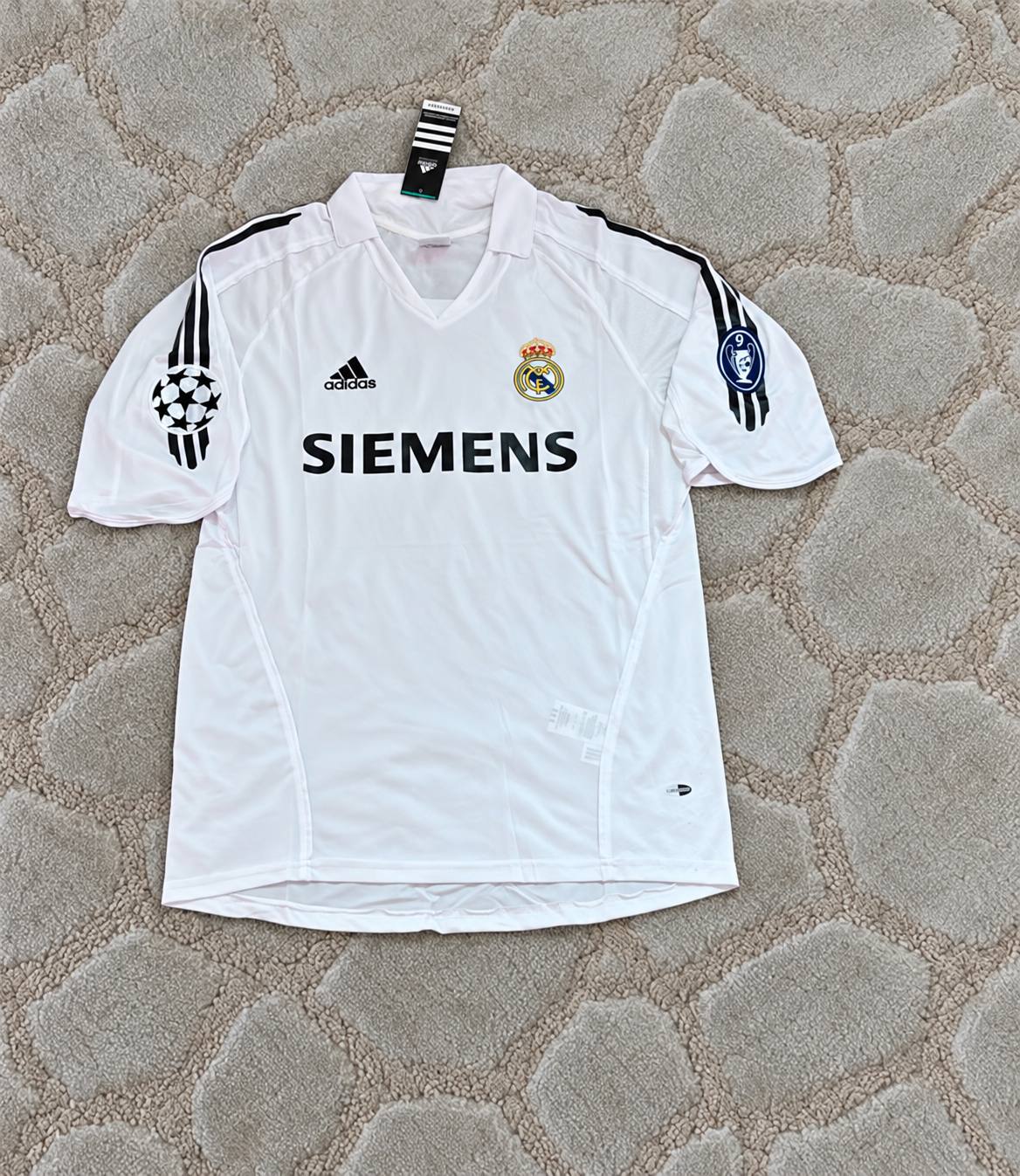 David Beckham Real 2005 2006 White Retro Football Jersey Kit Soccer Shirt Trikot Maillot Maglia
