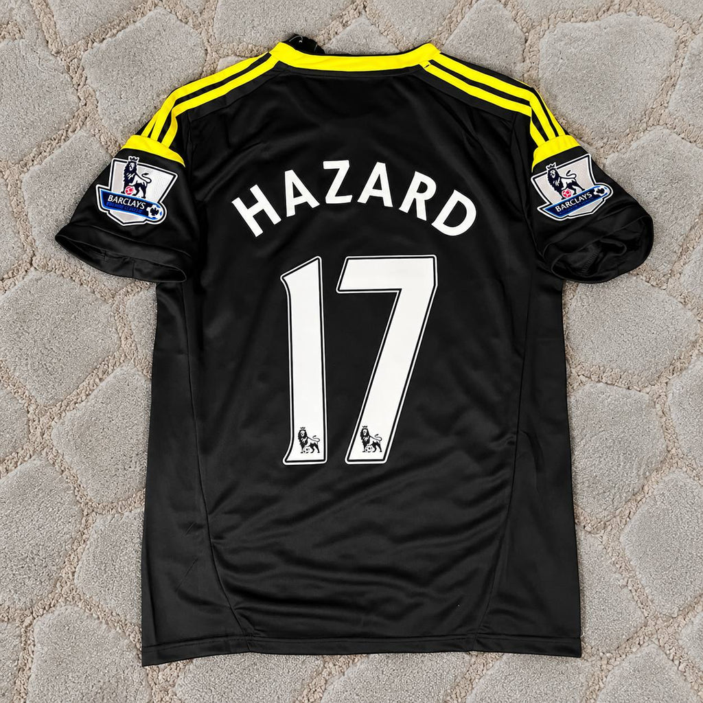 Eden Hazard Chelsea 2012 Black  Retro Football Kit Jersey Soccer Trikot Maglia Maillot