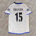 Didier Drogba Chelsea Away 2004 Retro Football Jersey with Premier League Patch Soccer Shirt Trikot Maillot Maglia