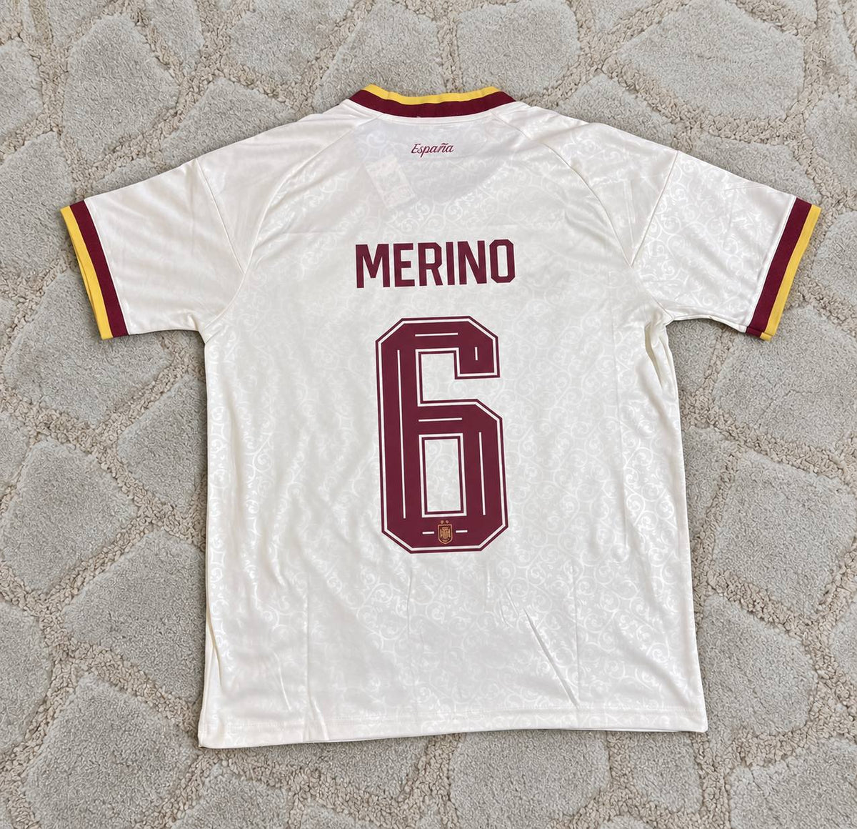 Mikel Merino #6 Spain Two Star 2026 World Cup Champions Away Jersey Trikot Maillot