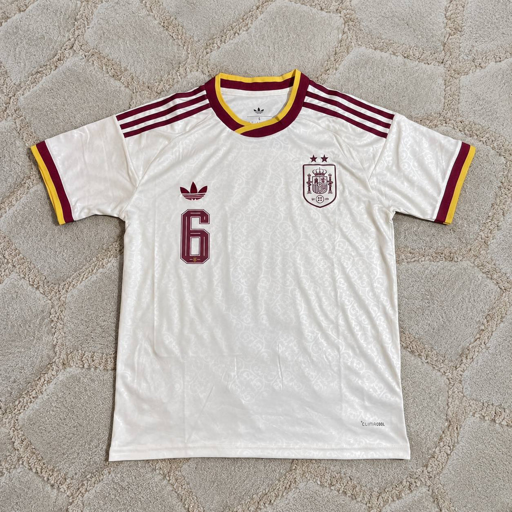 Mikel Merino #6 Spain Two Star 2026 World Cup Champions Away Jersey Trikot Maillot