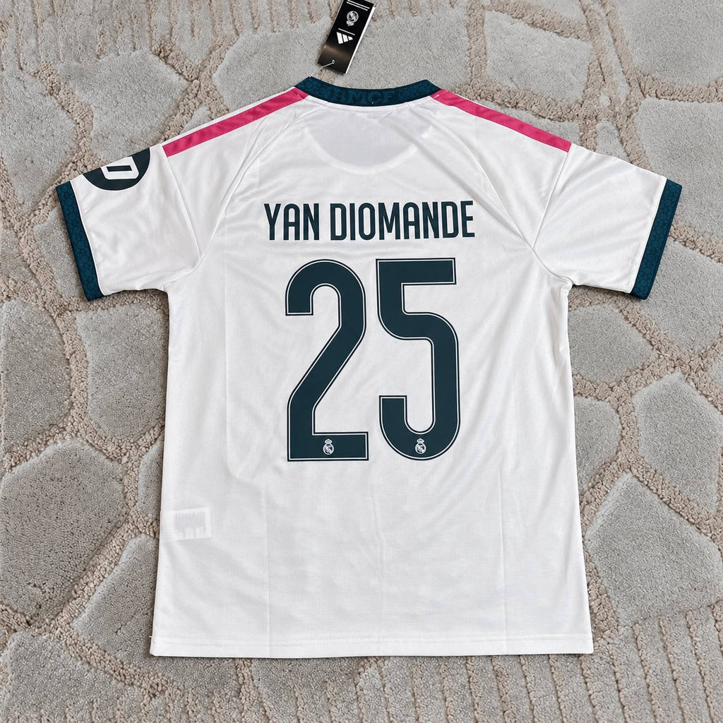 Yan Diomande Real Madrid 2027 Season Kit Jersey Maillot Trikot Soccer Shirt