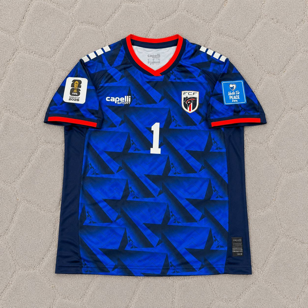 Vozinha Goalkeeper Cape Verde World Cup 2026 Blue Football Jersey Shirt Trikot Maillot