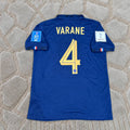 Raphael Varane France 2022 World Cup Final Retro Football Jersey Kit Maillot Trikot Soccer Shirt