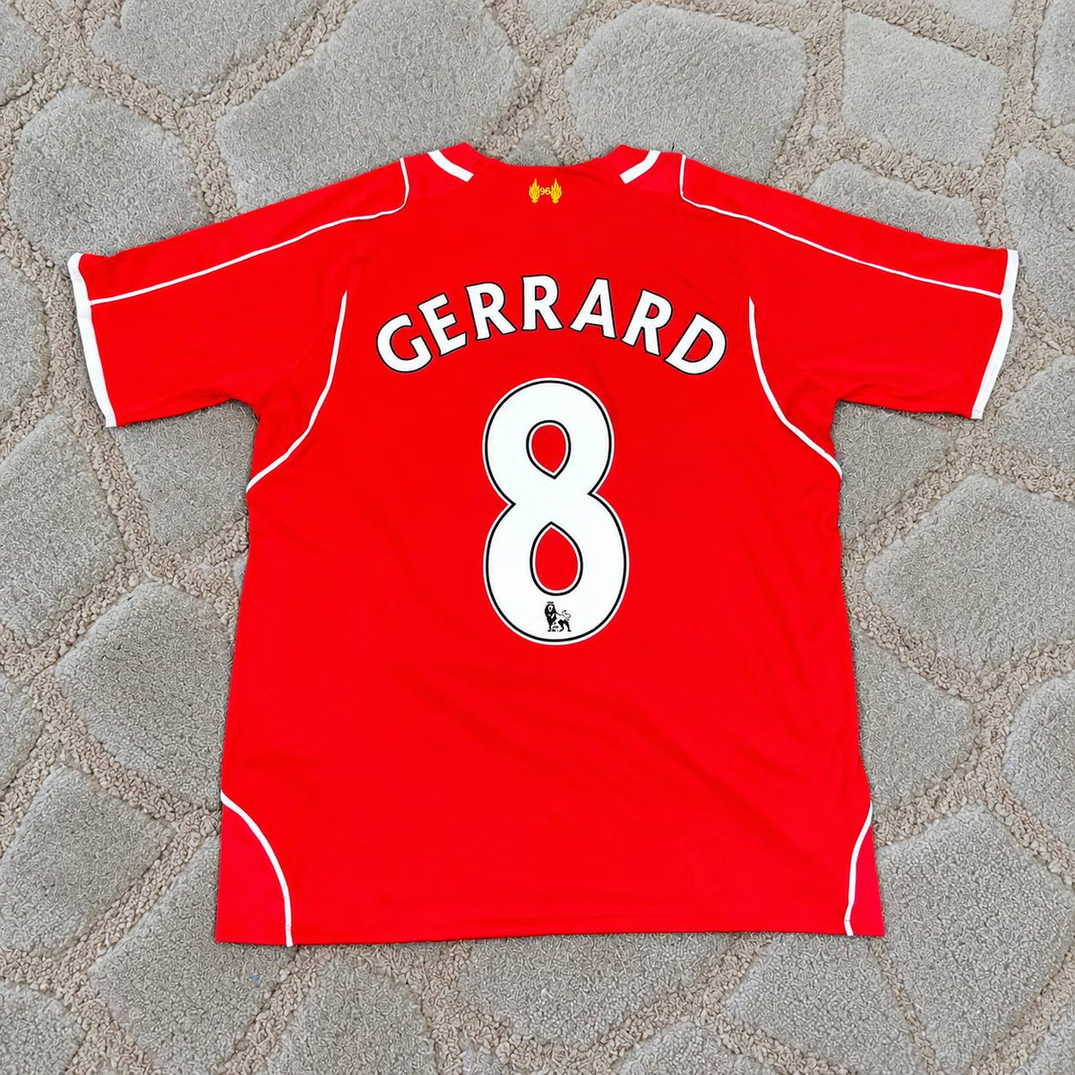 Steven Gerrard 8 - Liverpool 2014/15 Home Retro Kit  Football Jersey Trikot Maillot Soccer Shirt