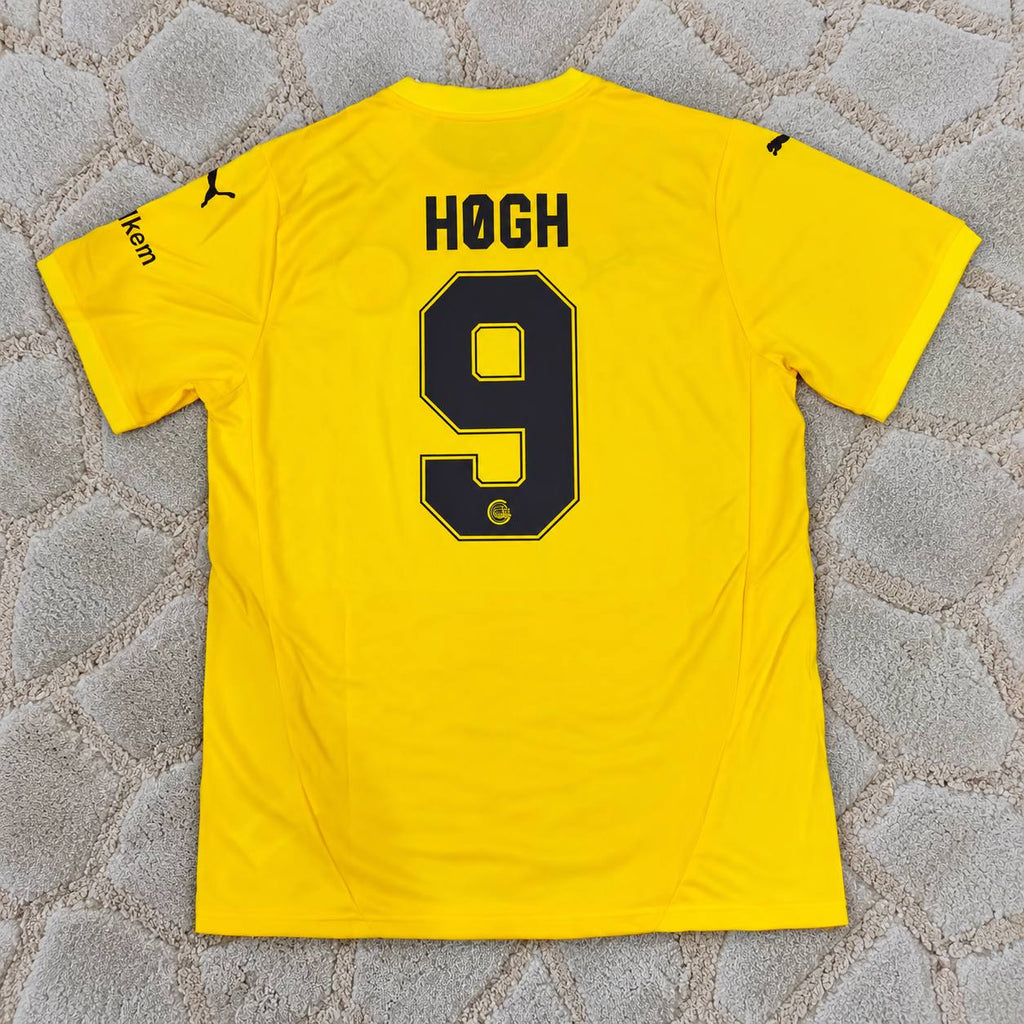 Kasper Hogh #9 Bodo/Glimt 2026 New Season Champions League Yellow Football Jersey Kit Trikot Maillot Soccer Shirt