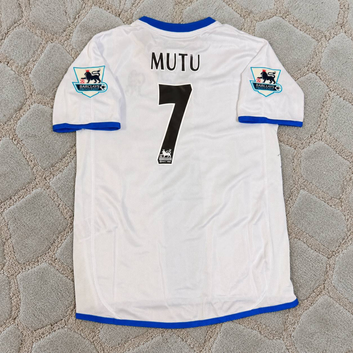 Adrian Mutu Chelsea Away 2004/05 Retro White Football Jersey Kit Trikot Maillot Maglia Soccer Shirt
