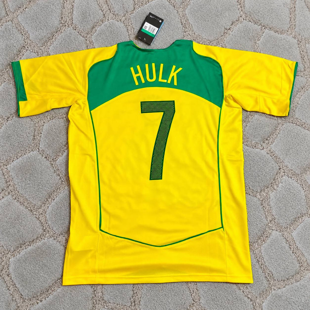 Hulk 7 Brazil Retro Kit Jersey – | Trikot | Maillot Soccer Shirt