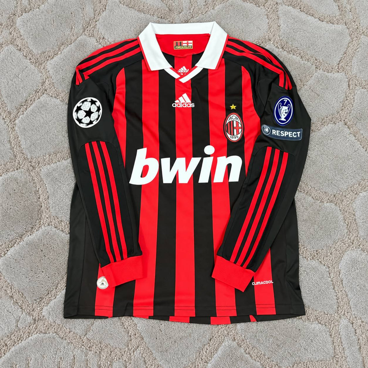 Robinho Milan 2009-2011 Long Sleeve Retro Football Jersey