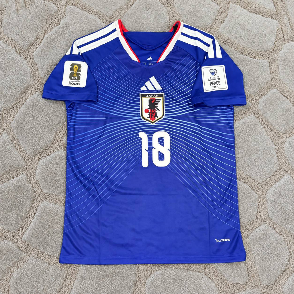 Ayase Ueda Japan 2026 World Cup Blue Home Football Jersey