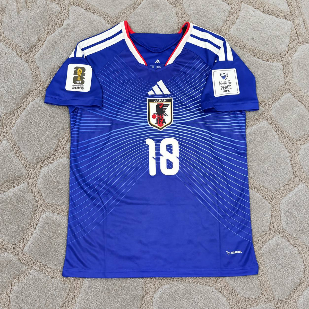 Ayase Ueda Japan 2026 World Cup Blue Home Football Jersey