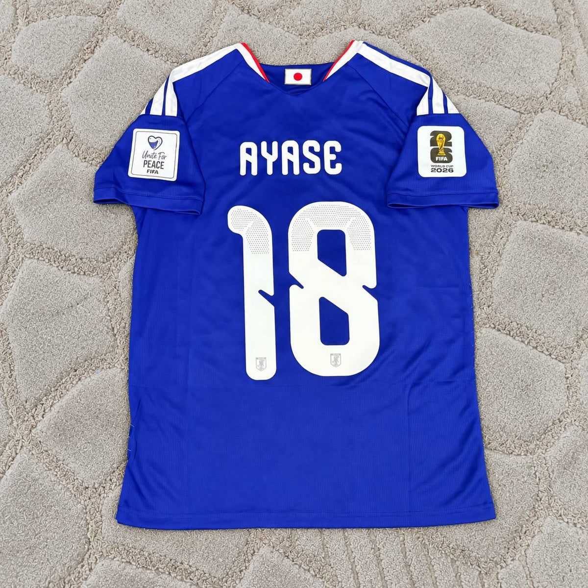 Ayase Ueda Japan 2026 World Cup Blue Home Football Jersey