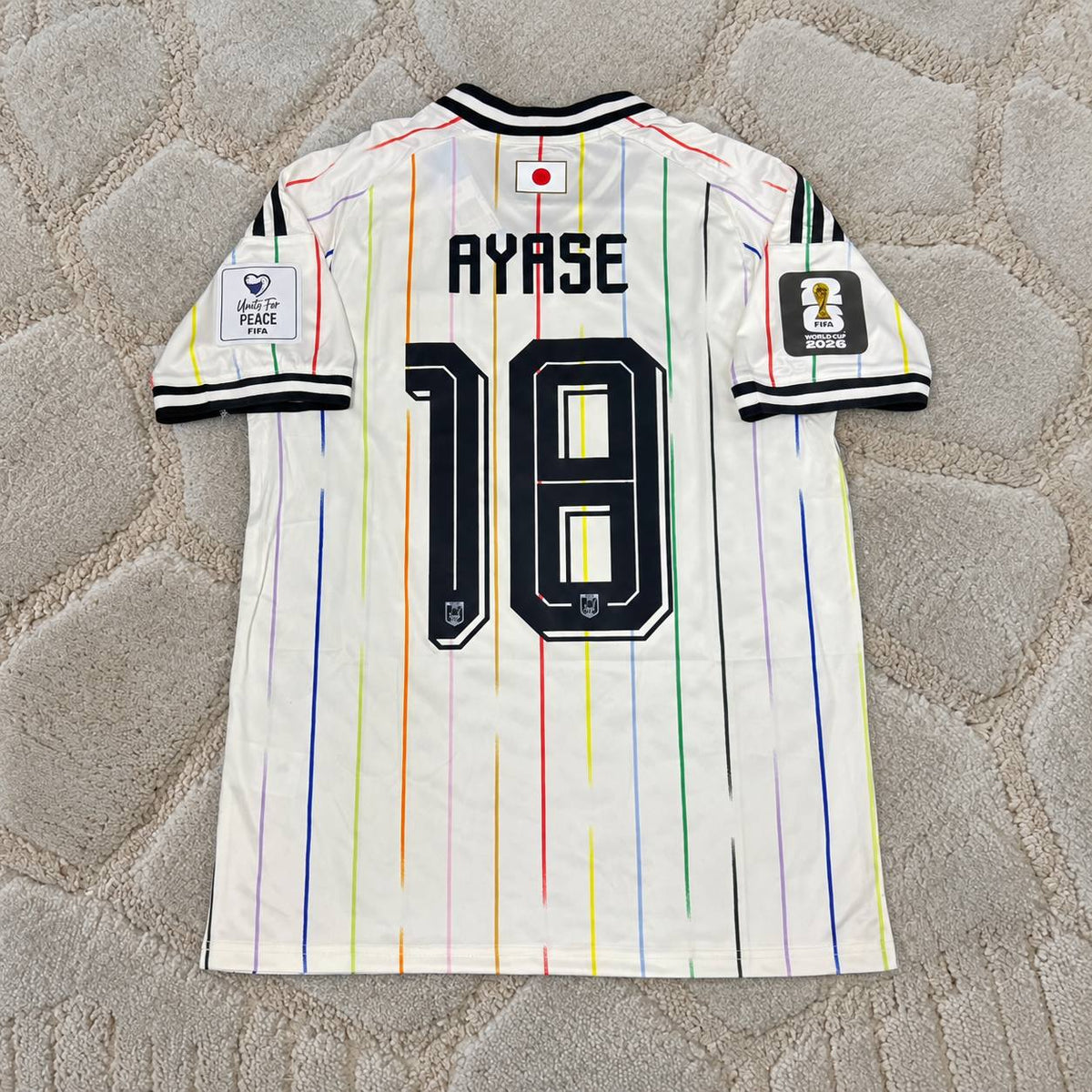 Ayase Ueda Japan 2026 World Cup Away White Football Jersey