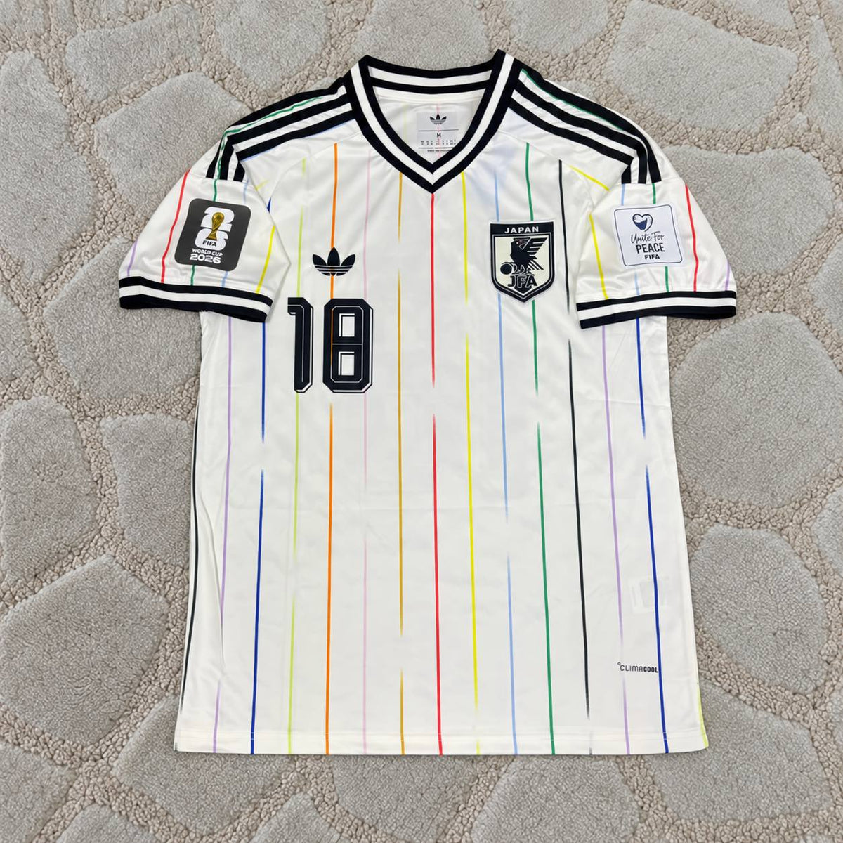 Ayase Ueda Japan 2026 World Cup Away White Football Jersey