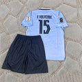 Federico Valverde #15 Kids Uruguay 2026 World Cup Home Sky Blue Football Jersey